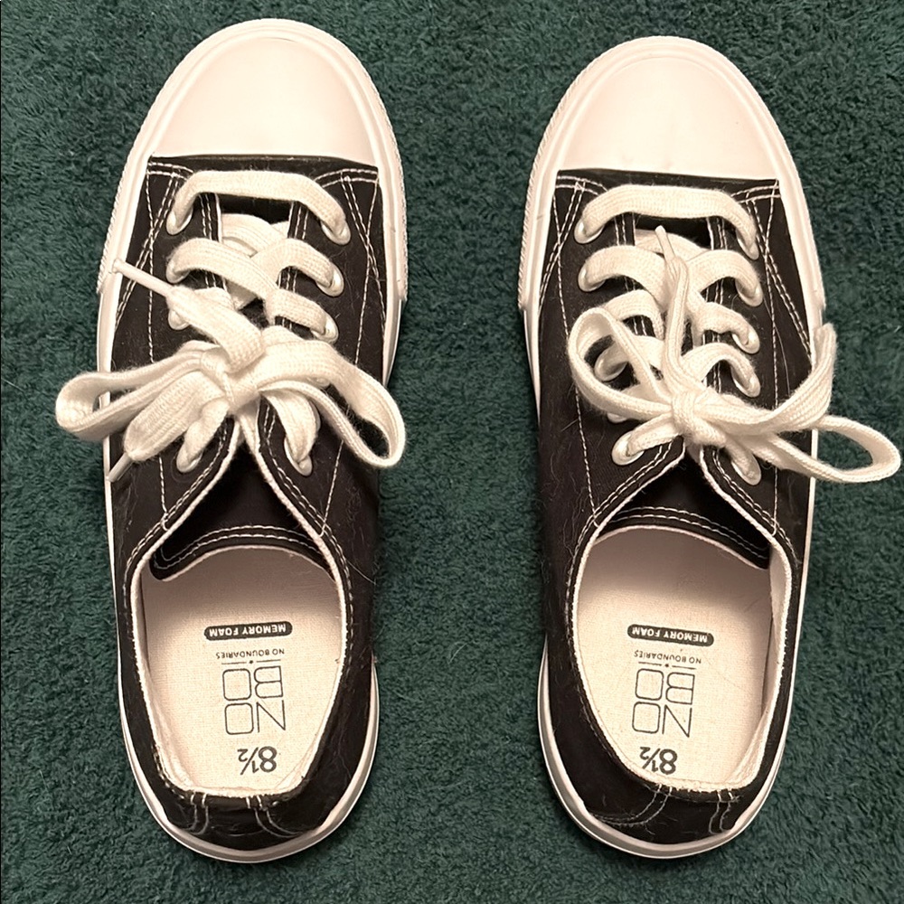 NOBO Adult Black and White Sneakers